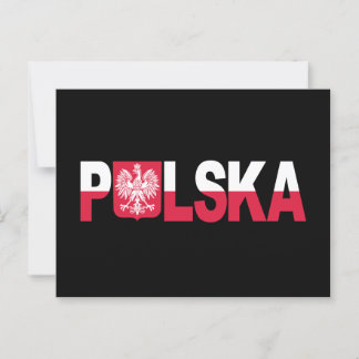 Polska polnischer Flaggenadler National Postkarte