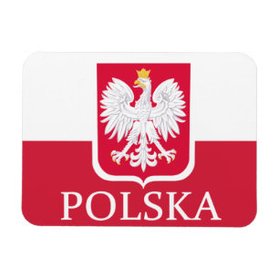 Polska polnisches Flaggen-Wappen Flexmagneten Magnet