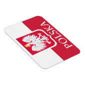 Polska Polska polnische Flagge Coat of Arms Flex M Magnet (Rechte Seite)