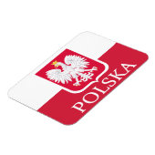 Polska Polska polnische Flagge Coat of Arms Flex M Magnet (Linke Seite)