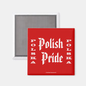 Polska Pride Polska Magnet (Vorderseite/Rückseite)