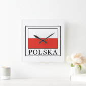 Polska Quadratische Wanduhr (Zuhause)