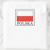Polska Rechteckiger Aufkleber (Tasche)