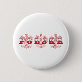Polska Red Eagles Button