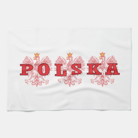 Polska Red Eagles Geschirrtuch (Horizontal)