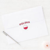 Polska Runder Aufkleber (Umschlag)