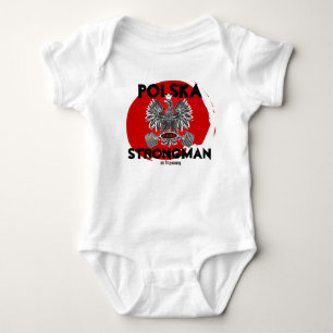 POLSKA STARKER MANN im Training Baby Strampler