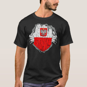 Polska Truhe Polen Adler Polnische Flagge Wurzeln  T-Shirt
