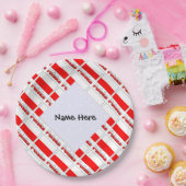 Polska und polnische Flagge geteert Personalisiert Pappteller (Party)