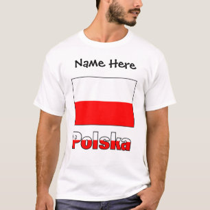 Polska und polnische Flagge T-Shirt