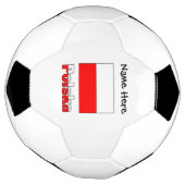 Polska und Polnischer Flag-Fußballball Fußball (Gedreht)