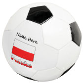 Polska und Polnischer Flag-Fußballball Fußball (Dreiviertel)