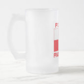 Polski American Flag Mattglas Bierglas (Links)