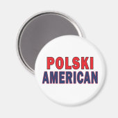 Polski American Magnet (Vorderseite/Rückseite)
