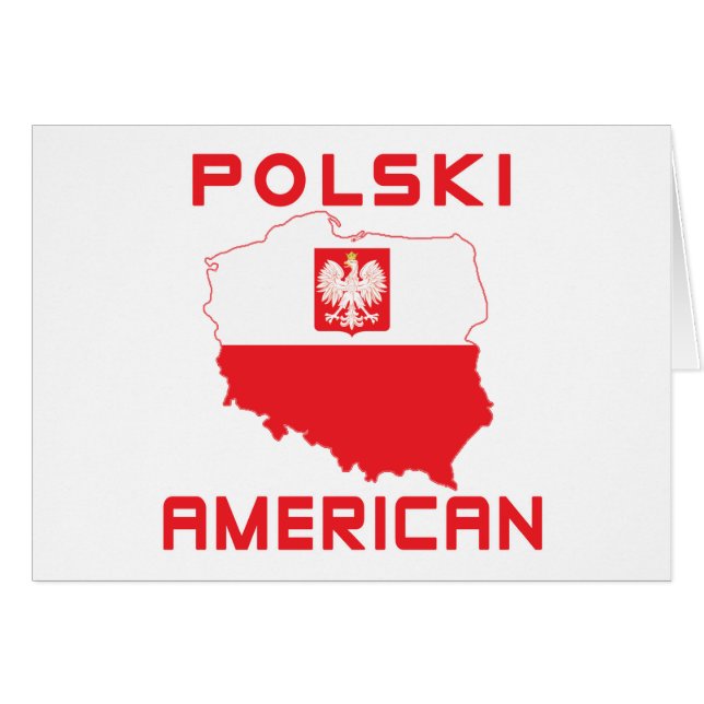 Polski American Map (Vorderseite (Horizontal))