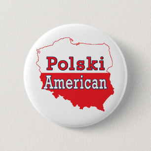 Polski American Map Button