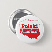 Polski American Map Button (Vorne & Hinten)