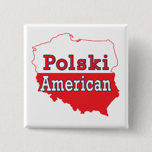 Polski American Map Button