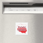 Polski American Map Magnet (In Situ (Geschirrspüler))