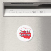Polski American Map Magnet (In Situ (Geschirrspüler))