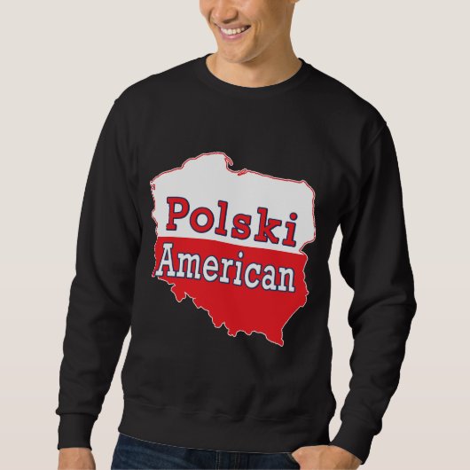Polski American Map Sweatshirt (Vorderseite)