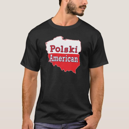 Polski American Map T-Shirt (Vorderseite)