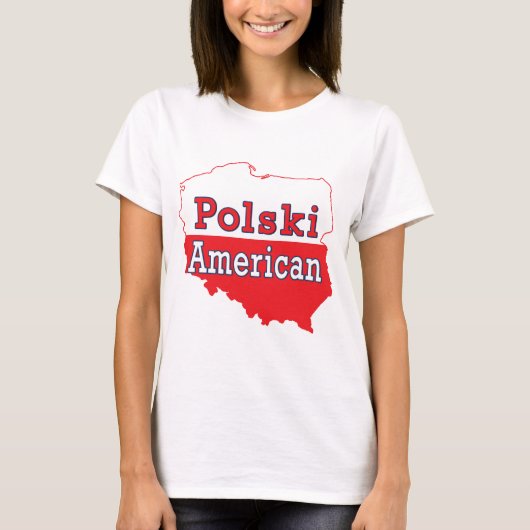 Polski American Map T-Shirt (Vorderseite)