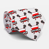 Polski Polnische Flagge Lacrosse Krawatte (Gerollt)