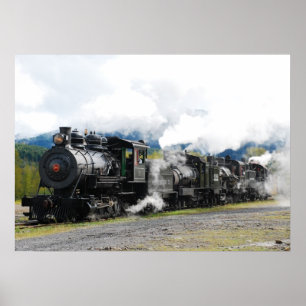 Polson Logging Company Train Print Poster