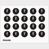 Polster-Sticker Runder Aufkleber (Blatt)