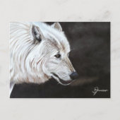 Polster Wolf Postcard Print Postkarte (Vorderseite)