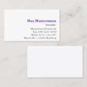 Polsterer Visitenkarten Visitenkarte (Vorne/Hinten)