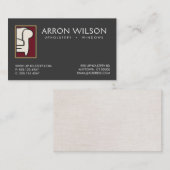 Polstermöbel-Sofa-Logo-Visitenkarte Visitenkarte (Vorne/Hinten)