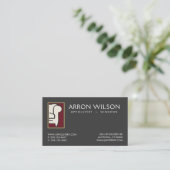 Polstermöbel-Sofa-Logo-Visitenkarte Visitenkarte (Stehend Vorderseite)