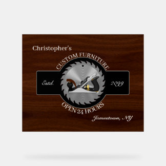 Polstermöbelkarpenter Akryllisches Zeichen Acrylschild