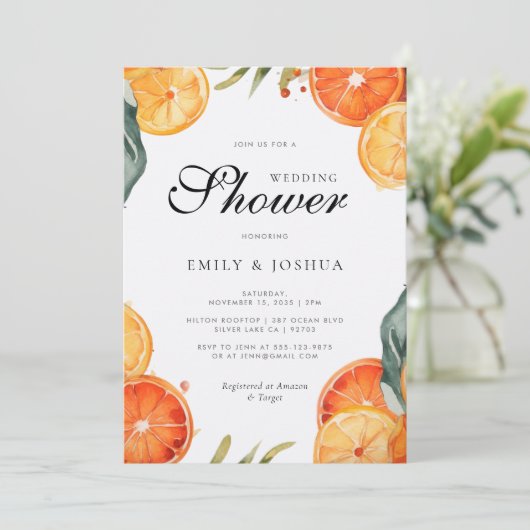 Polterabend Aperol Spritz Einladung (Stehend Vorderseite)