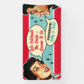 Polterabend-Banner 2 für echte Retro-Paare Banner (Vertikal)