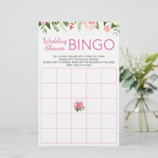Polterabend Bingo Game (Stehend Vorderseite)