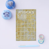 Polterabend BINGO Silver Lining Flyer (Einzeln)