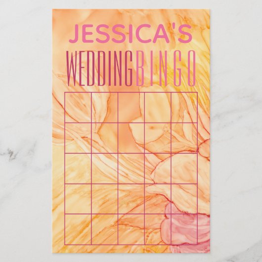 Polterabend BINGOFresh-Blume-Design Flyer (Vorne)