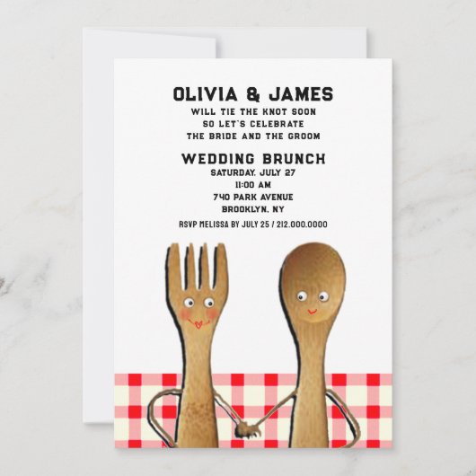 Polterabend Brunch Einladung (Vorderseite)