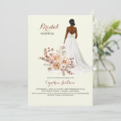 Polterabend der Afrikanischen Blumenbrille Einladung (Stehend Vorderseite)