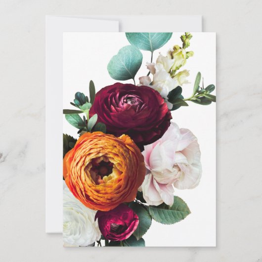 Polterabend der Blütenfarben Einladung (Rückseite)