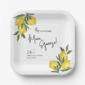 Polterabend der Hauptpresse Wasserfarbenlampe gefu Pappteller (Vorderseite)