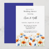 Polterabend der Wildblume Embrace im Sommer Einladung (Vorne/Hinten)