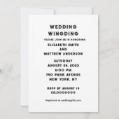 Polterabend Einladung (Rückseite)