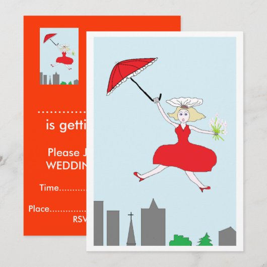 Polterabend Einladung (Vorne/Hinten)