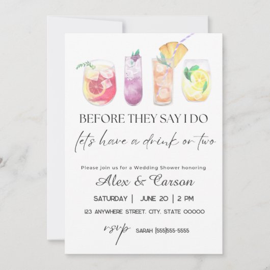 Polterabend Einladung (Vorderseite)