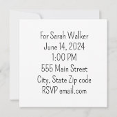 Polterabend Einladung (Rückseite)