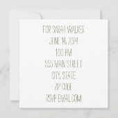 Polterabend Einladung (Rückseite)